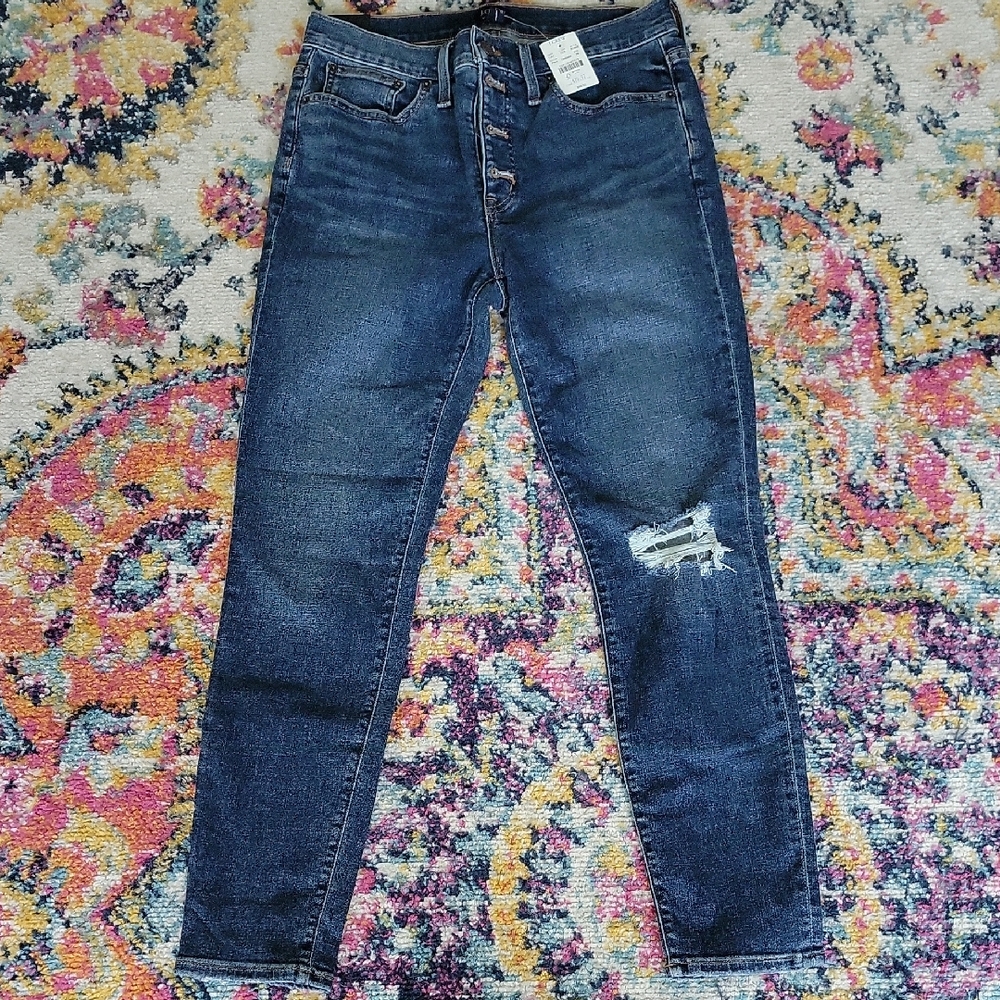 J. Crew Dark Blue Skinny Jeans